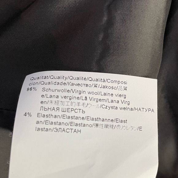 BOSS Hugo‎ Boss Jena Wool Blend Blazer in Black Size 12 - Picture 9 of 9